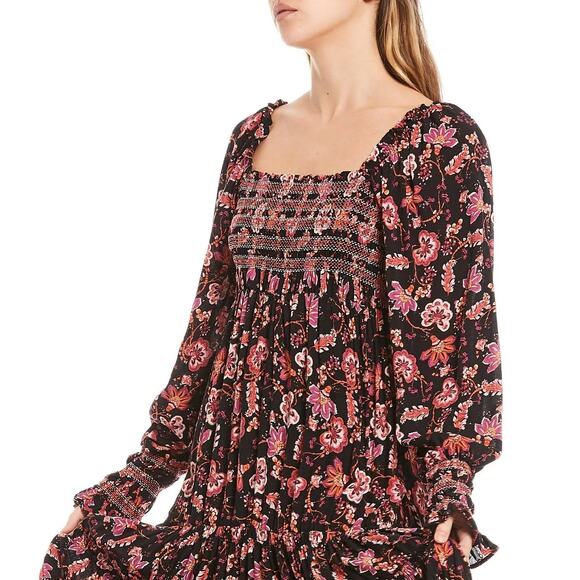 Free People Sweet Escape Maxi Dress XS Boho Prairie Floral Cottagecore Festival - Picture 13 of 16